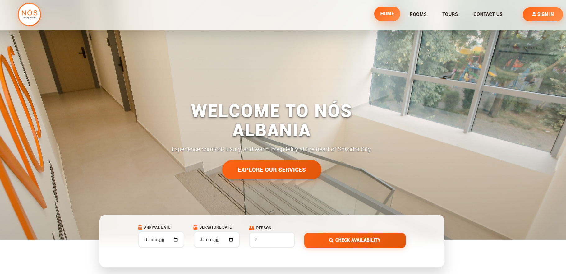 NOS Albania - Website & Booking System